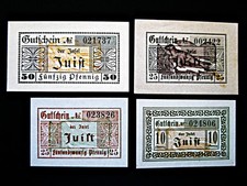 Insel Juist  4 x Notgeld