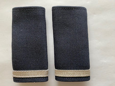 Schulterschlaufen/Dienstgradabzeichen Polizei-PKA Anwärter-Silberbalken auf blau