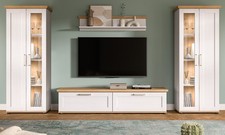 Wohnwand weiß Landhaus mit