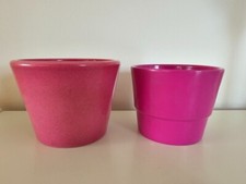 2x kleiner Keramik  Übertopf Blumentopf Pflanztopf