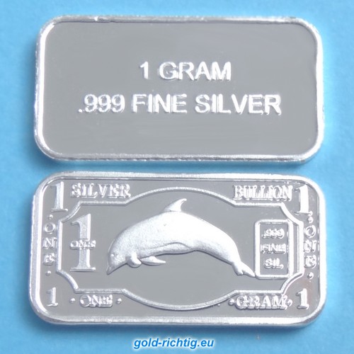Gramm silberbarren delfin - silberbarren,