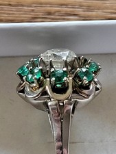 Damenring, Ring, 585er Gold Weißgold, ca. 5,2g, Hersteller "RS", Ringweite 56