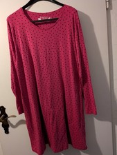 Gudrun Sjöden Tunika Kleid  XL 46 48 Pink schwarze Punkte