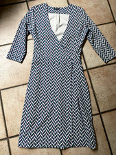 Jersey Kleid von Marc O Polo Gr 38 creme dunkelblau grün Herbst Layering