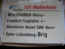 Zuglaufschild  EC  101  Matterhorn