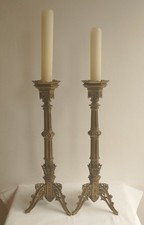 ANTIK NEOGOTIK 2 ALTARLEUCHTER