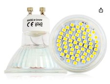 10x GU10 5W LED Lampe mit Fassungen Birne Leuchtmittel Weiß 230V