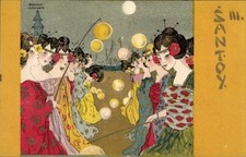 Jugendstil Künstler Litho