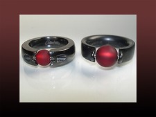 Polarisperle #02 - Dunkelrot -