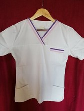 Kasack Damen , gr. S , weiß / rosa / lila