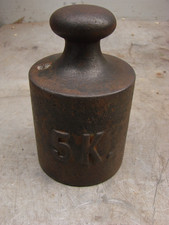Altes Gewicht Eisen für Waage/Marktwage, 5kg, auch als Türstopper