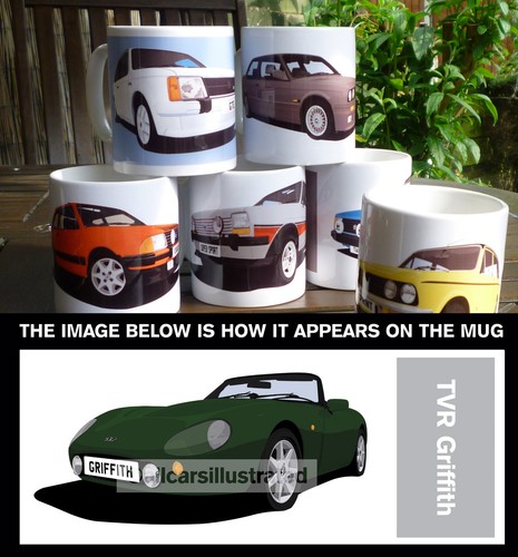 Tvr griffith auto kunst - tvr, tasse