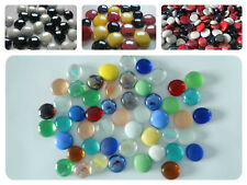 20Stk, 50Stk, Glasnuggets Muggelsteine Glassteine 17-20mm verschiedene Mix bunt