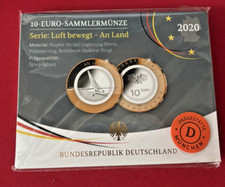 10 Euro Gedenkmünze 2020 - Luft bewegt - An Land ,  - D - Spiegelglanz