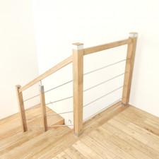 Geländer Eiche Holz verleimt