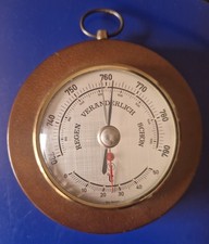 Barometer Thermometer Vintage 50er Jahre Wetterstation Schiffsbarometer