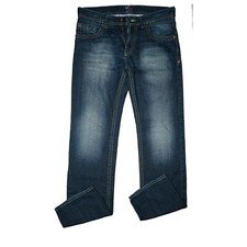 Pioneer Herren Jeans Hose regular straight Leg 50 M W34 L36 long blau dicke Naht