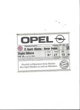 FC BAYERN MÜNCHEN - WERDER BREMEN, Saison 1997 / 1998, Sammlerticket