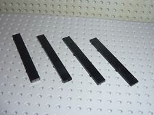 4 x Lego schwarze Fliese Ref