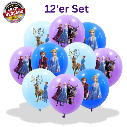 Frozen luftballons 12er set - luftballons,