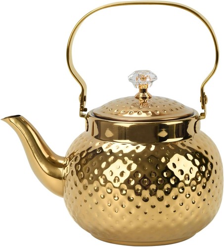 Hammered gold teekanne 304 - hammered, teekanne,