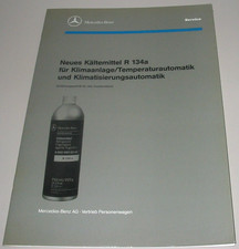 Werkstatthandbuch Mercedes W 124 140 R 129 neues Kältemittel R 134a Klimaanlage