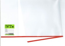 5 Stück 245 x ca 450mm Buchumschlag Buchschoner Buchhülle, Buchhüllen, 24,5 cm