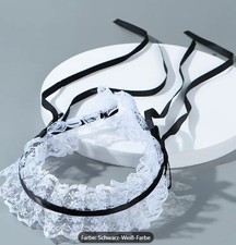 Damen Vintage French Maid Stirnband – Spitzen-Haarband