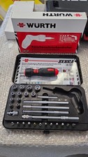 Würth Ratschenschraubendreher LED Licht mit Steckschlüsseleinsätzen 37tlg.