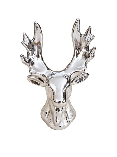 Hirsch deko silber cm - deko,
