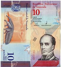 Venezuela Banknote 10 Bolivares Geldschein aus Südamerika Venezuela UNC.