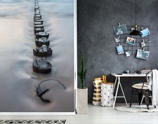 3D Stein See Q3489 Tapete