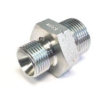 Hydraulikadapter 3/8" BSP Außengewinde x M22 metrisch Anschlussverschraubung