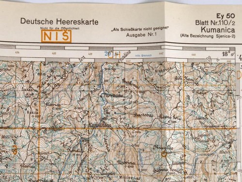 Deutsche heereskarte 1943 - heereskarte,