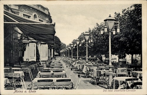 Mainz rhein neue - ak,