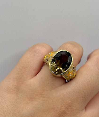 Wunderschöner emaile ring - emaile,