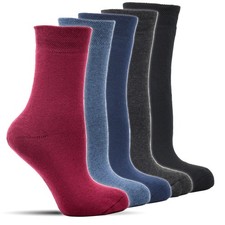 6 Paar Damen Thermo Socken Diabetiker Frostfighter Winter Innenfutter ohne Gummi