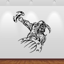 Wandtattoo Wikinger mit Axt