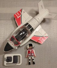 Playmobil 4342 Mitnehm-Düsenflieger komplett mit Gürtel-Halterung, s.gt. Zustand