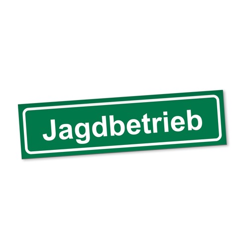 Jagdbetrieb magnetschild auto - jagdbetrieb,