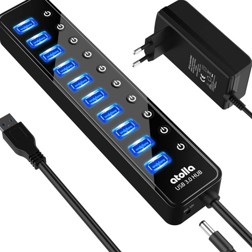 Usb hub aktiv port - aktiv, 10-port