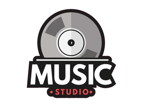 Aufkleber music studio - x,
