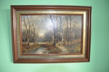 Antikes Ölgemälde auf Holz Karl Kaufmann (Als B Lambert)  um 1880