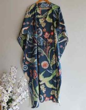 Indischer Blumen Kimono Kaftan