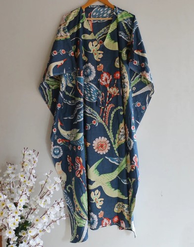 Indischer blumen kimono kaftan - blumen,