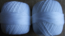 Feines Häkelgarn uni weiß 2