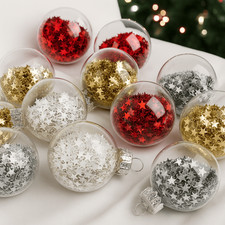 24er Set Weihnachtskugeln Glas Mini Christbaumkugeln Christbaumschmuck Tischdeko