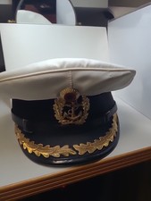 Alte Schirmmütze Volksmarine DDR aus Nachlass Größe 57 mit Effekten der Bundeswe