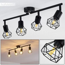 Retro Flur Strahler schwarz