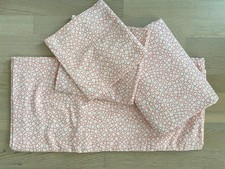 IKEA 2x Bettwäsche Set TRÄDASTER Orange/Kreise 80x80/140x200cm neuw.